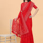 Traditional Saree Net Red Aari Work Saree