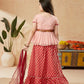 Lehenga Choli Net Peach Embroidered Kids