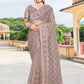 Contemporary Net Mauve Diamond Saree