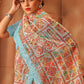 Classic Net Multi Colour Digital Print Saree