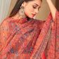 Trendy Saree Net Peach Digital Print Saree