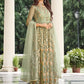 Trendy Suit Net Green Embroidered Salwar Kameez