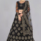 Lehenga Choli Net Black Embroidered Lehenga Choli