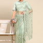 Trendy Saree Net Off White Embroidered Saree