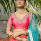 A Line Lehenga Net Pink Diamond Lehenga Choli