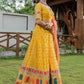 Lehenga Choli Net Yellow Diamond Lehenga Choli