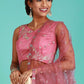 Lehenga Choli Net Pink Embroidered Lehenga Choli