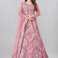 Lehenga Choli Net Mauve Embroidered Lehenga Choli