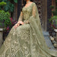 Salwar Suit Net Green Embroidered Salwar Kameez