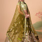A Line Lehenga Net Green Dori Work Lehenga Choli