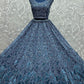 Lehenga Choli Net Blue Embroidered Lehenga Choli