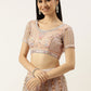 Lehenga Choli Net Peach Embroidered Lehenga Choli