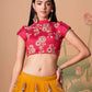 Lehenga Choli Net Mustard Dori Work Lehenga Choli