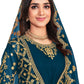 Pakistani Salwar Suit Net Morpeach Cord Work Salwar Kameez