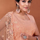 Readymade Lehenga Choli Net Peach Embroidered Lehenga Choli