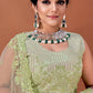 Readymade Lehenga Choli Net Green Embroidered Lehenga Choli