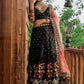 Lehenga Choli Net Black Diamond Lehenga Choli