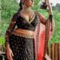 Lehenga Choli Net Black Diamond Lehenga Choli