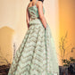 Readymade Lehenga Choli Net Sea Green Hand Work Lehenga Choli