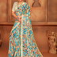 Classic Net Multi Colour Digital Print Saree