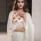 Contemporary Net White Sequins Saree