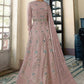 Salwar Suit Net Pink Embroidered Salwar Kameez