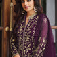 Trendy Suit Net Purple Cord Work Salwar Kameez