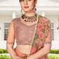 Trendy Saree Net Peach Embroidered Saree
