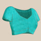 Contemporary Net Turquoise Embroidered Saree