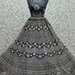 Lehenga Choli Net Grey Embroidered Lehenga Choli