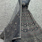 Lehenga Choli Net Grey Embroidered Lehenga Choli