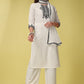 Salwar Suit Rayon Viscose Off White Embroidered Salwar Kameez