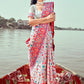 Contemporary Pashmina Off White Kashmiri Saree