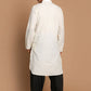 Kurta Pyjama Cotton Off White Plain Mens