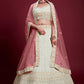 Lehenga Choli Georgette Off White Dori Work Lehenga Choli