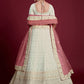 Lehenga Choli Georgette Off White Dori Work Lehenga Choli