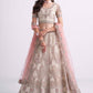 Lehenga Choli Net Off White Cord Work Lehenga Choli