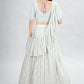 Lehenga Choli Georgette Off White Sequins Lehenga Choli