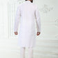 Kurta Pyjama Cotton Linen Off White Thread Mens