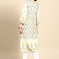 Casual Kurti Poly Rayon Off White Print Kurtis