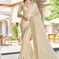 Trendy Saree Silk Off White Embroidered Saree