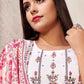 Designer Kurti Cotton Off White Digital Print Kurtis