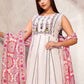 Designer Kurti Cotton Off White Digital Print Kurtis