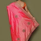 Classic Kanjivaram Silk Orange Pink Hand Work Saree