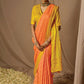 Classic Brasso Orange Yellow Woven Saree
