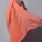 Trendy Saree Chinon Orange Fancy Work Saree