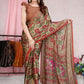 Contemporary Chiffon Orange Patola Print Saree