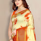 Contemporary Silk Orange Patch Border Saree