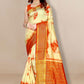 Contemporary Silk Orange Patch Border Saree