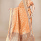 Contemporary Organza Orange Weaving Saree